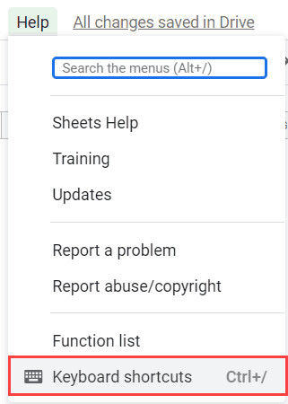 Cách di chuyển đến một ô hoặc một hàng cụ thể trong Google Sheets
